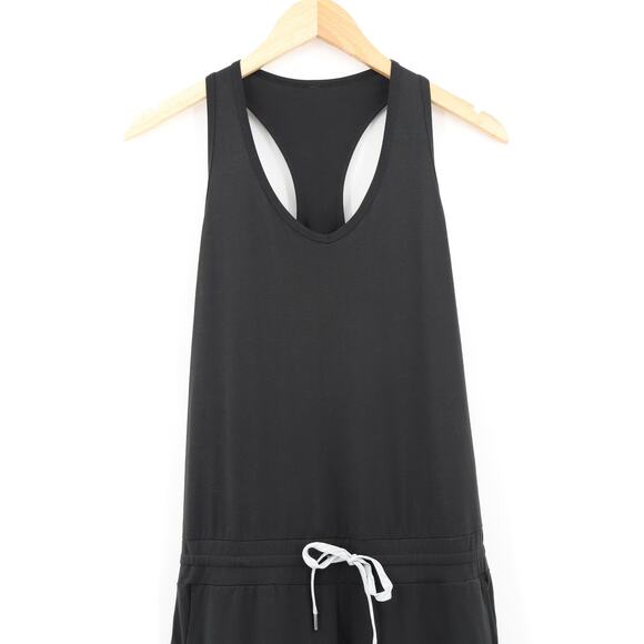 Vouri Women's Lux Jumpsuit Athleisure Performance Black Sz M - Picture 3 of 8